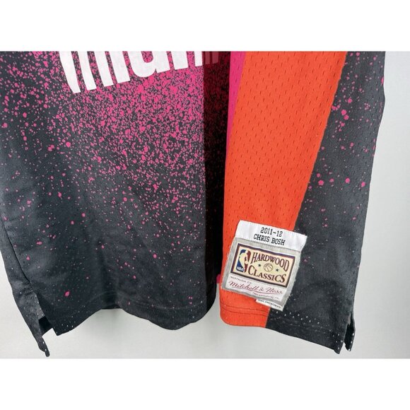 Mitchell & Ness Miami Heat No.1 Chris Bosh 2011-2012 Gradient HWC Jersey Size XL - Picture 4 of 12